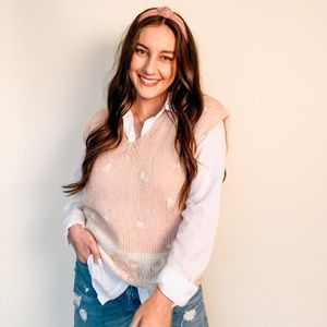 Vintage “The Villager” hand knit sweater vest